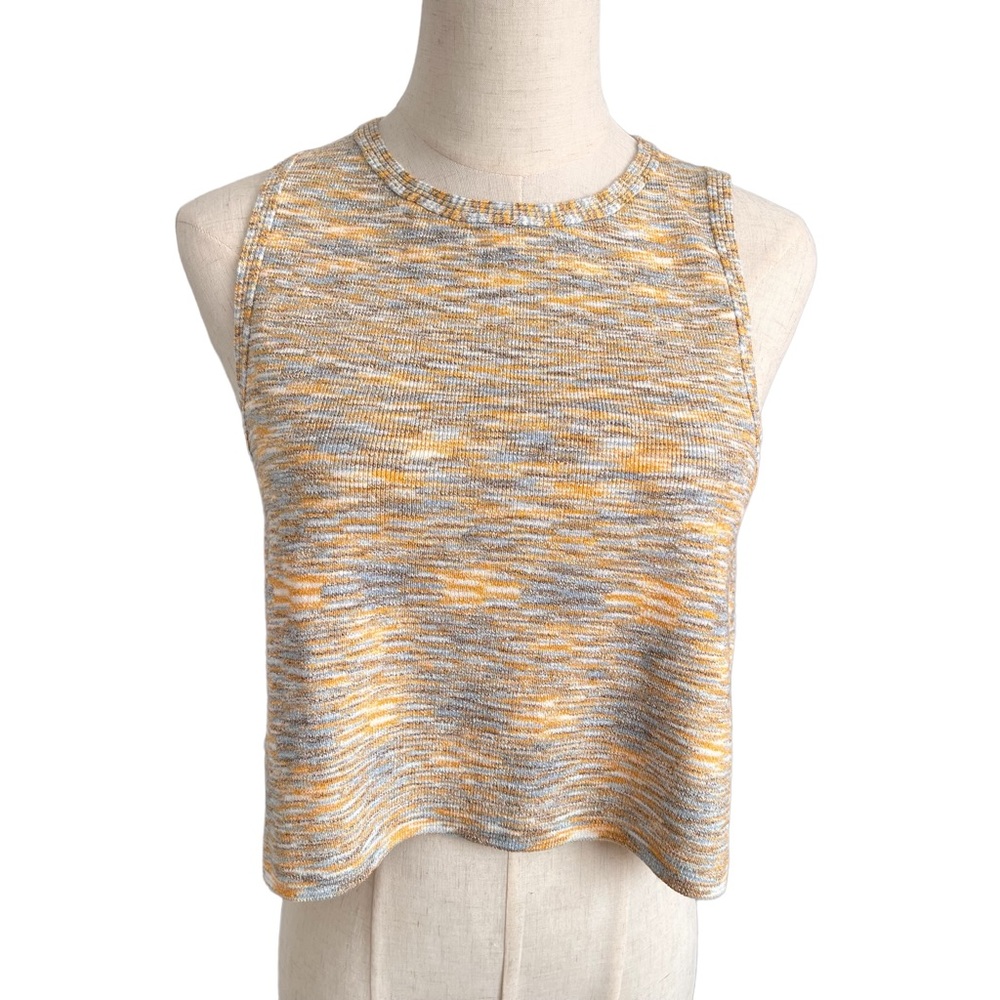 NWT FP Best Of Us Laced Back Knit Tank Top | Warm Sky | Size M